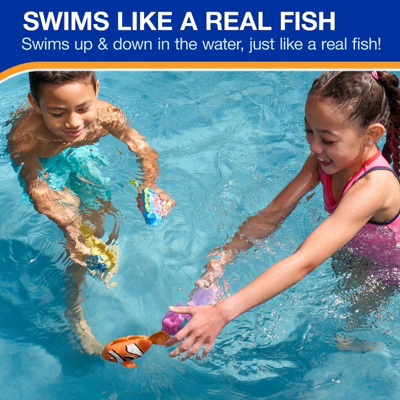 slide 5 of 8, Swimways Rainbow Reef Fish, Lebron Waves: Dive Toy for Ages 5 and Up, 1 ct