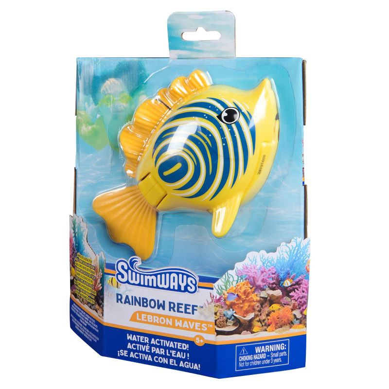 slide 8 of 8, Swimways Rainbow Reef Fish, Lebron Waves: Dive Toy for Ages 5 and Up, 1 ct