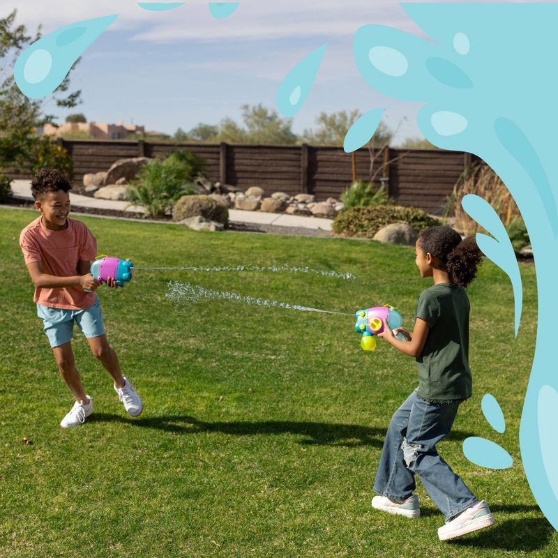 slide 9 of 9, Chuckle & Roar Squirty Squirts 2-in-1 Bubble & Water Electric Blaster, 1 ct