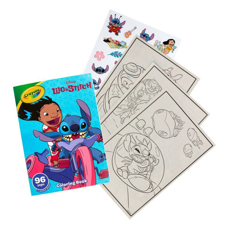 slide 3 of 5, Crayola 96pg Coloring Book Lilo and Stitch, 1 ct
