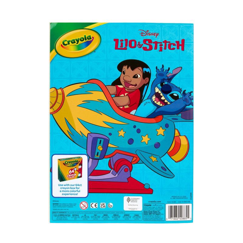 slide 5 of 5, Crayola 96pg Coloring Book Lilo and Stitch, 1 ct