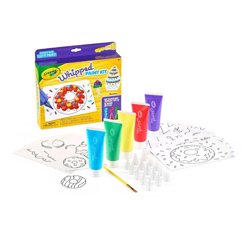 slide 3 of 9, Crayola Whipped Paint Kit, 1 ct