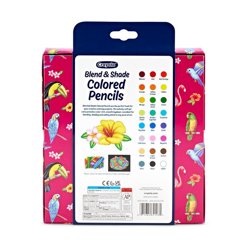 slide 5 of 5, Crayola 24ct Blend and Shade Colored Pencils, 24 ct