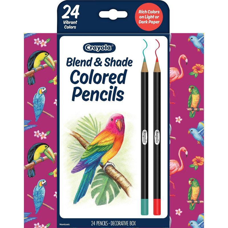 slide 1 of 5, Crayola 24ct Blend and Shade Colored Pencils, 24 ct