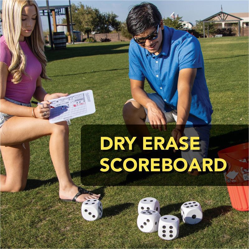slide 4 of 7, Eastpoint Giant Yahtzee: Polypropylene Lawn Dice Game for 2-8 Players, 1 ct