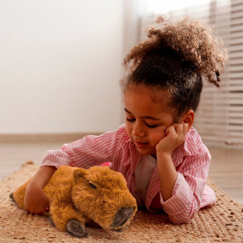 slide 2 of 8, FAO Schwarz 15” Adopt-A-Pets Plush Capybara, 1 ct