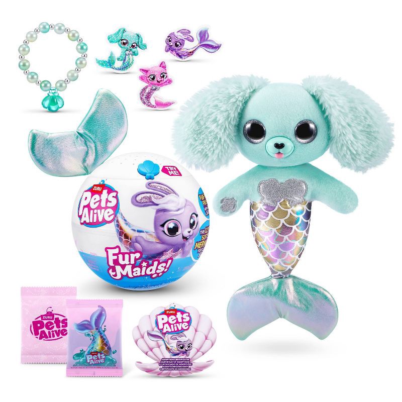 slide 4 of 9, Pets Alive Pets 6.3" Alive Furmaids Stuffed Animals, 1 ct