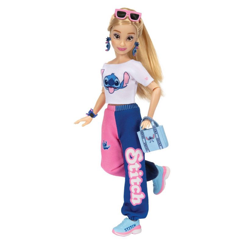 slide 3 of 6, Disney ILY 4ever 12.5" Stitch Doll Varsity Jacket Blonde Hair/Brown Eyes, 1 ct