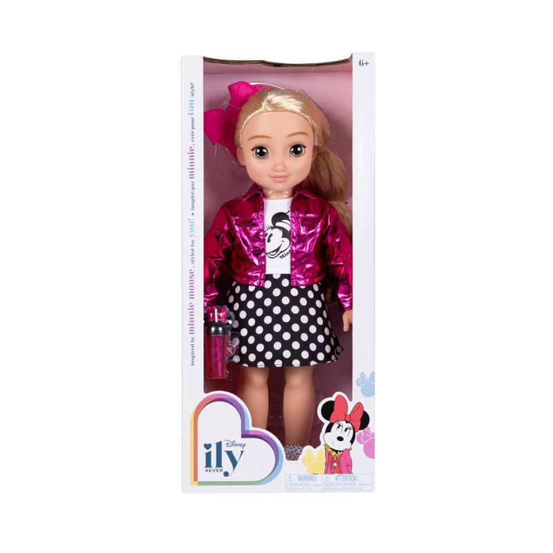 slide 2 of 5, Disney ILY 4ever 18" Minnie Doll Pink Jacket Blonde Hair/Brown Eyes, 1 ct