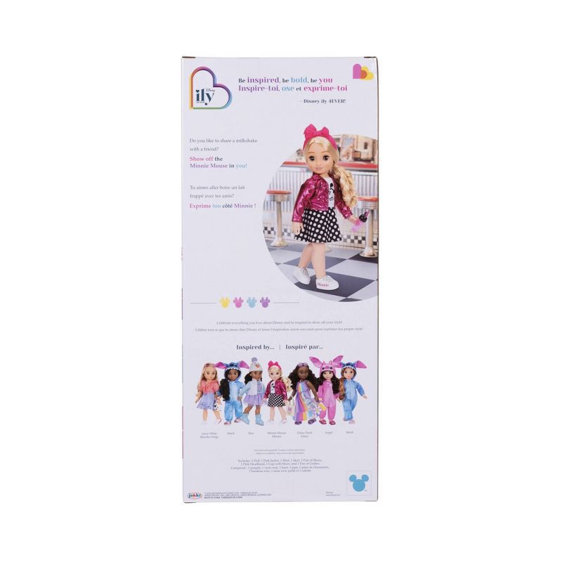 slide 5 of 5, Disney ILY 4ever 18" Minnie Doll Pink Jacket Blonde Hair/Brown Eyes, 1 ct
