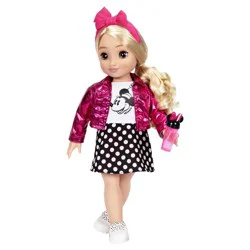 Disney ILY 4ever 18" Minnie Doll Pink Jacket Blonde Hair/Brown Eyes