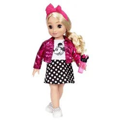 Disney ILY 4ever 18" Minnie Doll Pink Jacket Blonde Hair/Brown Eyes