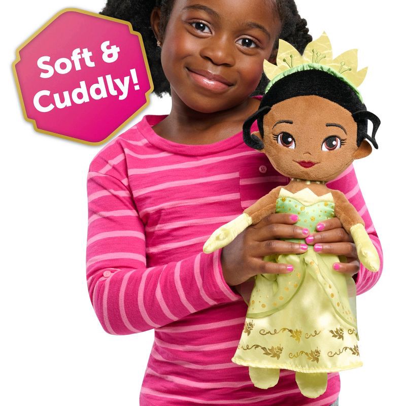slide 2 of 7, Disney Princess Signature Collection Large Plush Tiana: Creative Thinking Stuffed Doll, Polyester Material, 1 ct