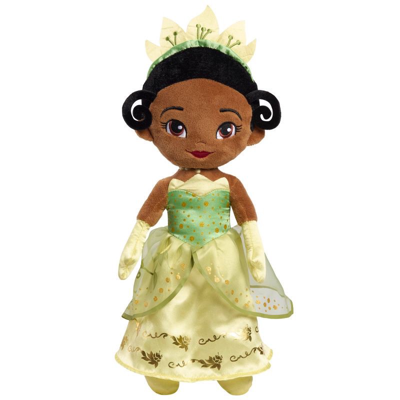 slide 1 of 7, Disney Princess Signature Collection Large Plush Tiana: Creative Thinking Stuffed Doll, Polyester Material, 1 ct