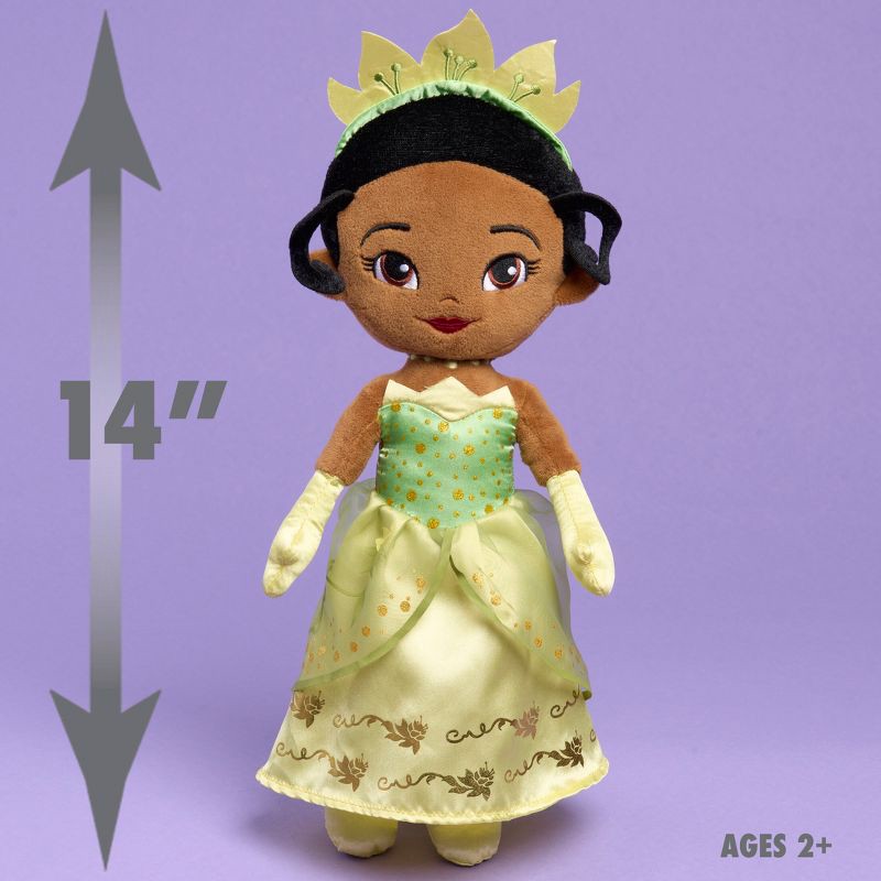 slide 3 of 7, Disney Princess Signature Collection Large Plush Tiana: Creative Thinking Stuffed Doll, Polyester Material, 1 ct