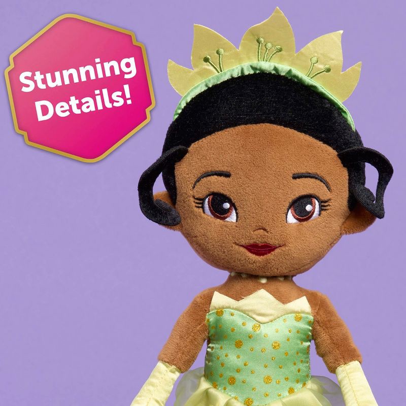 slide 4 of 7, Disney Princess Signature Collection Large Plush Tiana: Creative Thinking Stuffed Doll, Polyester Material, 1 ct