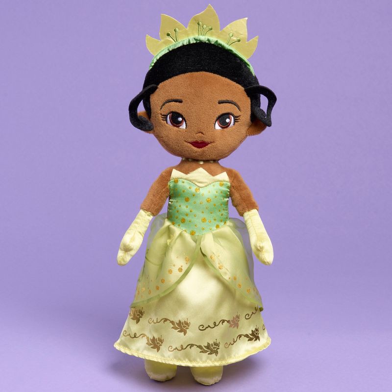 slide 5 of 7, Disney Princess Signature Collection Large Plush Tiana: Creative Thinking Stuffed Doll, Polyester Material, 1 ct
