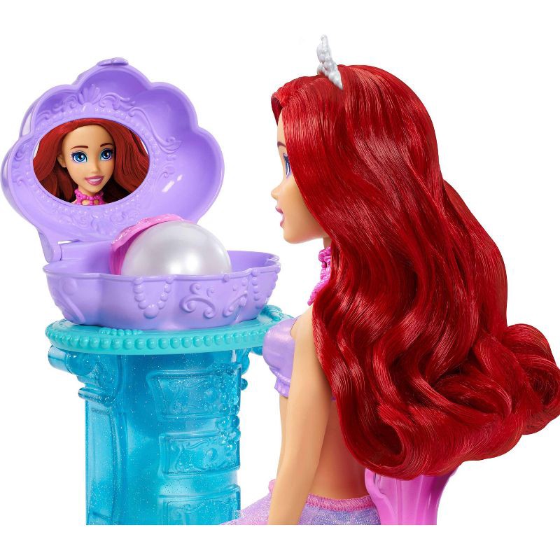 slide 5 of 6, Disney Princess Ariel Vanity Pop Mermaid 11.8" Fashion Doll and Vanity with 5 Pop-Up Surprises, 1 ct