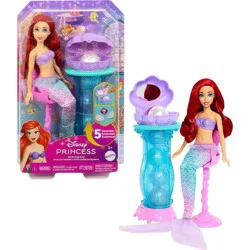 Disney Princess Ariel Vanity Pop Mermaid 11.8" Fashion Doll and Vanity with 5 Pop-Up Surprises