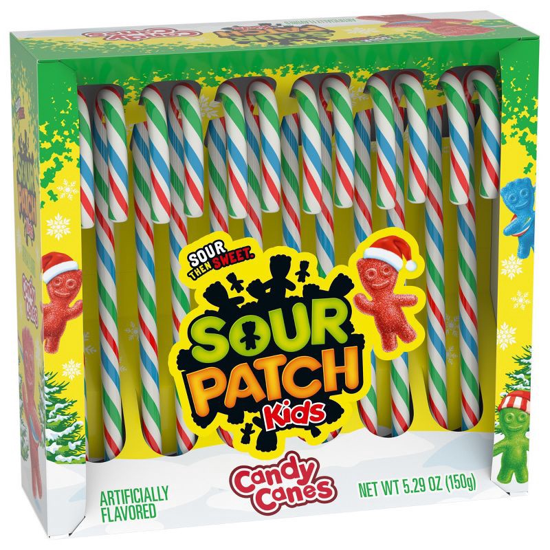 slide 8 of 14, SOUR PATCH KIDS Christmas Candy Cane - 5.29oz, 5.29 oz