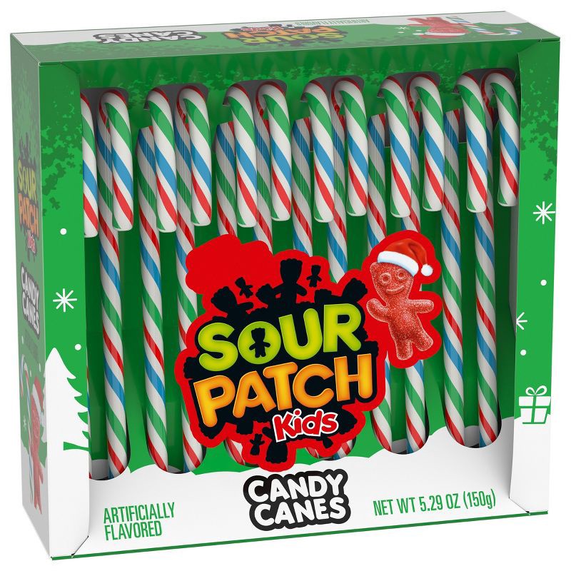 slide 9 of 14, SOUR PATCH KIDS Christmas Candy Cane - 5.29oz, 5.29 oz