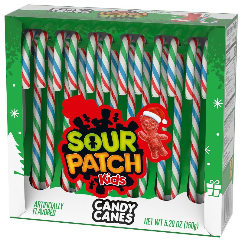 slide 10 of 14, SOUR PATCH KIDS Christmas Candy Cane - 5.29oz, 5.29 oz