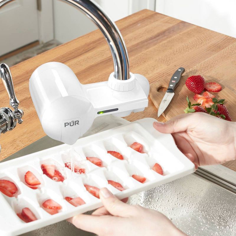 slide 13 of 18, PUR Faucet Mount Water Filtration System, Powerful Filtration with Lead Reduction, Horizontal, White, PFM150W: Sink Water Filter, Kitchen Appliances, 1 ct