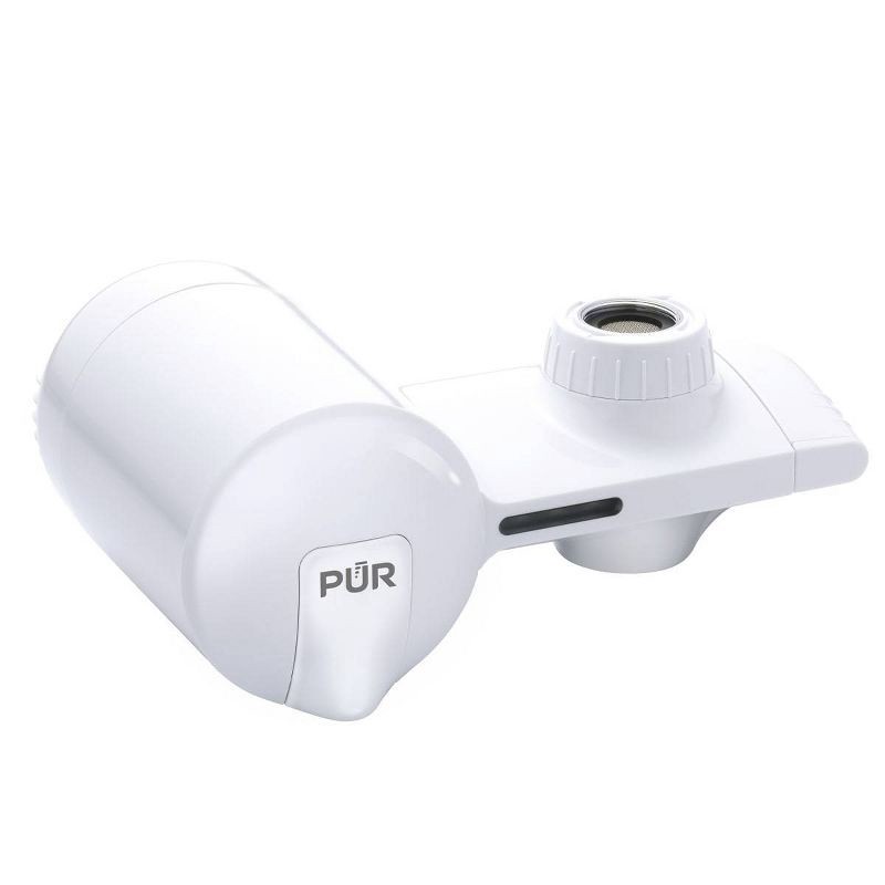 slide 17 of 18, PUR Faucet Mount Water Filtration System, Powerful Filtration with Lead Reduction, Horizontal, White, PFM150W: Sink Water Filter, Kitchen Appliances, 1 ct