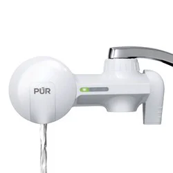 PUR Faucet Mount Water Filtration System, Powerful Filtration with Lead Reduction, Horizontal, White, PFM150W: Sink Water Filter, Kitchen Appliances