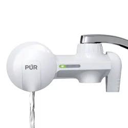 PUR Faucet Mount Water Filtration System, Powerful Filtration with Lead Reduction, Horizontal, White, PFM150W: Sink Water Filter, Kitchen Appliances