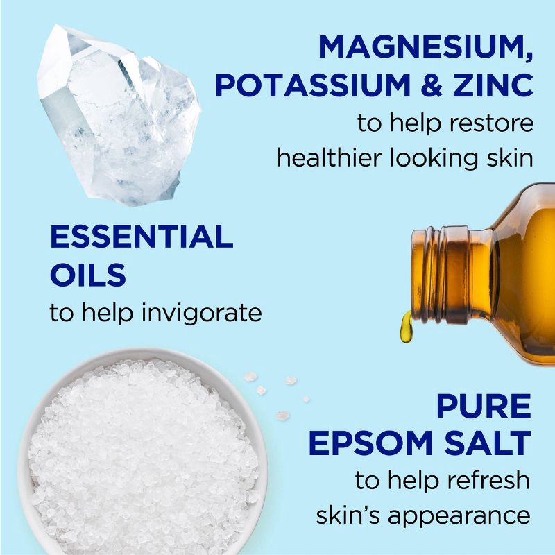 slide 4 of 6, Dr Teal's Epsom Salt Magnesium Soak Restorative Minerals with Potassium & Zinc - 3lbs, 3 lb