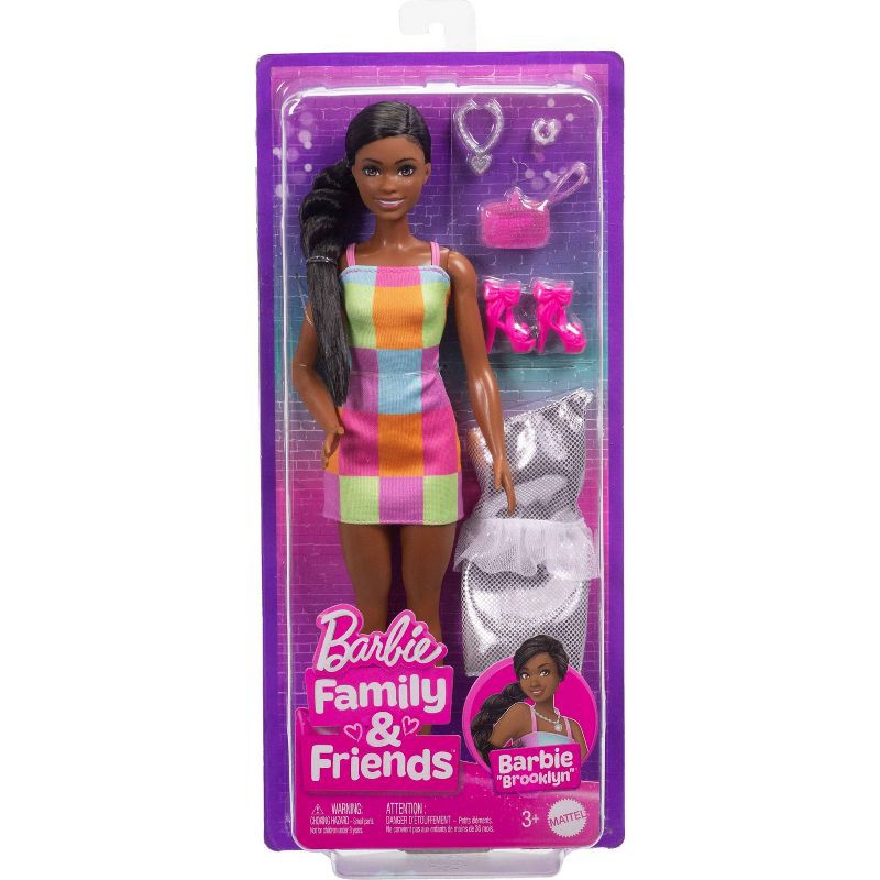 slide 6 of 6, Barbie Family and Friends "Brooklyn" 11" Fashion Doll and Accessories Dress-Up Set with 2 Looks, 1 ct