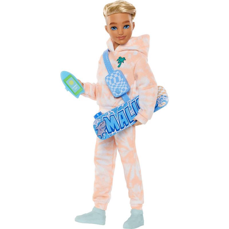 slide 1 of 6, Barbie Dream Besties Ken 11" Fashion Doll with 9 Summer and Skateboard Themed Accessories, 1 ct