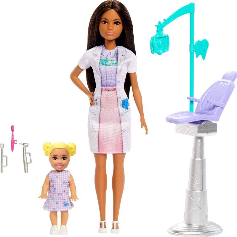 slide 5 of 6, Barbie Dentist Brunette 11" Fashion Doll, 1 Kid Doll, Medical Doctor Furniture & Accessories, 1 ct
