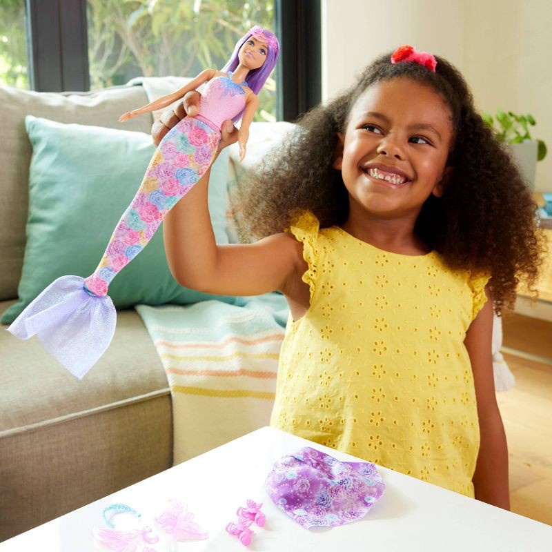 slide 2 of 6, Barbie Doll Fantasy Fashion Pack with Accessories Including Mermaid Tail, Fairy Wings, & Necklaces, 1 ct