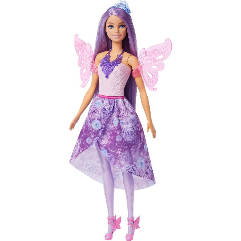slide 1 of 6, Barbie Doll Fantasy Fashion Pack with Accessories Including Mermaid Tail, Fairy Wings, & Necklaces, 1 ct
