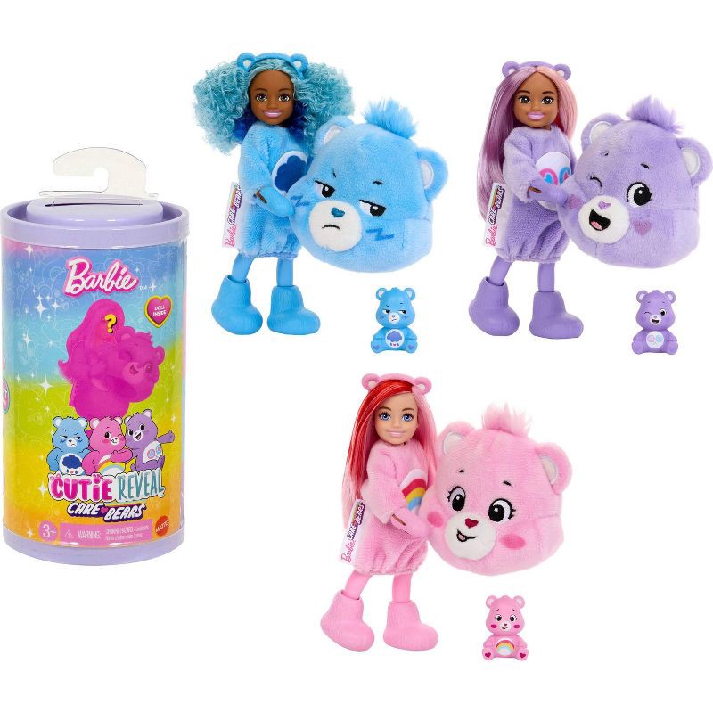 slide 1 of 6, Barbie 6.5" Cutie Reveal Chelsea Small Doll & Accessories Pink Hair/Blue Eyes with 6 Surprises, 1 ct