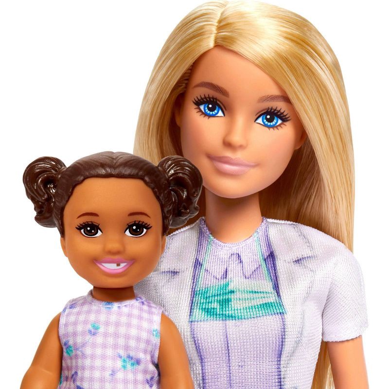 slide 3 of 6, Barbie Dentist Doll with Blonde 11" Fashion Doll, 1 Kid Doll, Medical Doctor Furniture and Accessories, 1 ct