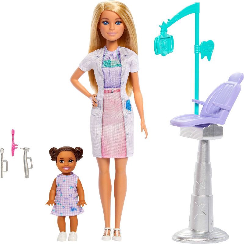 slide 5 of 6, Barbie Dentist Doll with Blonde 11" Fashion Doll, 1 Kid Doll, Medical Doctor Furniture and Accessories, 1 ct