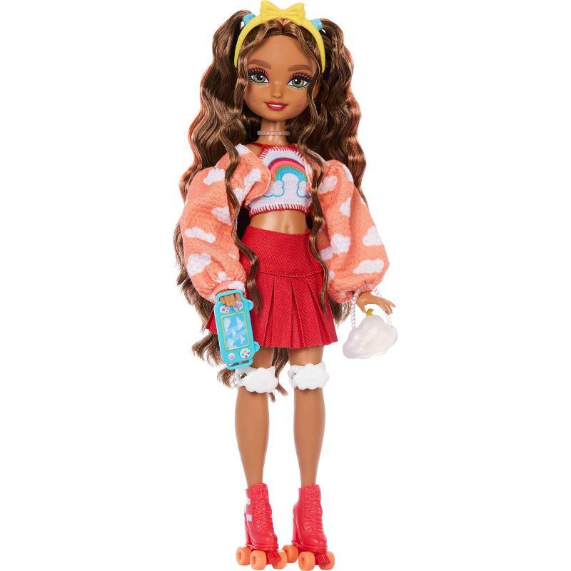 slide 3 of 6, Barbie Dream Besties Teresa Roller Skating Fashion Doll with 9 Video Game Themed Accessories, 1 ct
