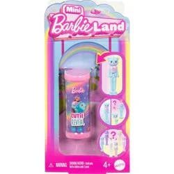 Barbie Mini BarbieLand Cutie Reveal Doll and Pet, 1.5" Cute Tees Series