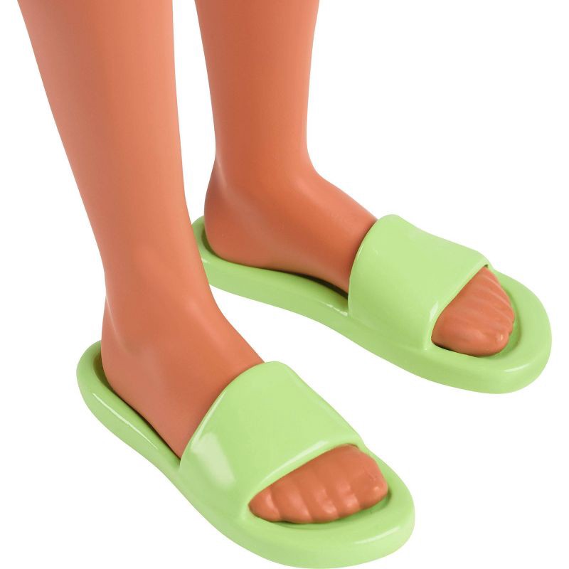 slide 5 of 6, Barbie Fashionistas Ken 11" Doll #235 in Hawaiian Print Jumpsuit with Green Sandals, Brown Hair, 1 ct