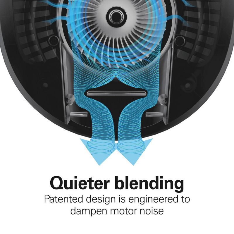 slide 4 of 7, Hamilton Beach Wave Action Blender 48oz Red 53519FG: 700W Glass Jar, 6 Speeds, Dishwasher-Safe, Smoothie & Kitchen Blender, 48 oz