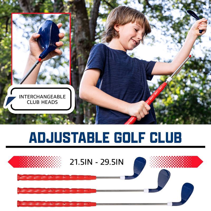 slide 11 of 13, Franklin Sports PGA Kids' Tee Trainer: Toy Golf Set for Ages 3 and Up, 1 ct