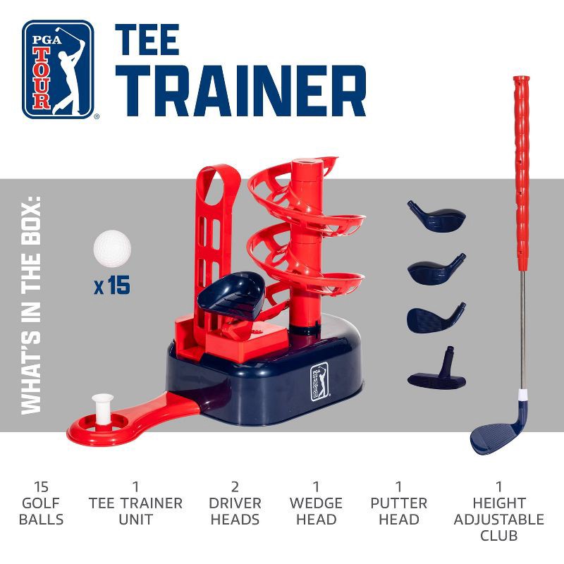 slide 2 of 13, Franklin Sports PGA Kids' Tee Trainer: Toy Golf Set for Ages 3 and Up, 1 ct
