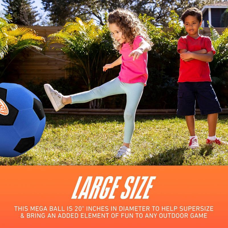 slide 7 of 9, NERF 20'' Mega Ball: Oversized Soccer Toy for Ages 3+, 1 ct