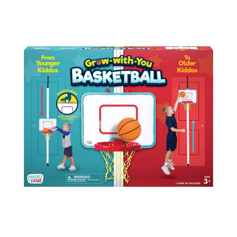 slide 2 of 7, Chuckle & Roar Grow-with-You Toy Basketball Set, 1 ct