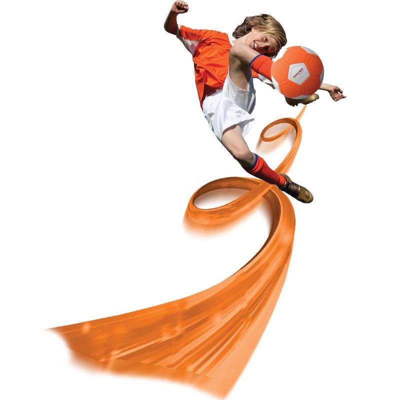 slide 4 of 7, Swerve Sports KickerBall by Swerve Ball Size 4 - Orange: EVA Shell, Latex Fill, Ages 6+, 1 ct