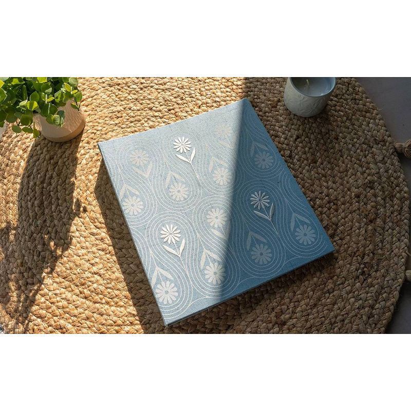 slide 4 of 4, Denik 1" Embroidered 3 Ring Binder Daisy Chain, 1 ct