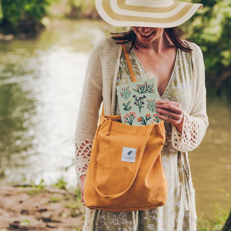 slide 4 of 4, Denik Petite Blooms Embroidered Journal, 1 ct